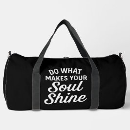 Sleek Bold Typografy Gym Motivierend Minimalistisc Duffle Bag