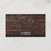 Sleek Brown and White Horse Foto Script Equine Visitenkarte (Rückseite)