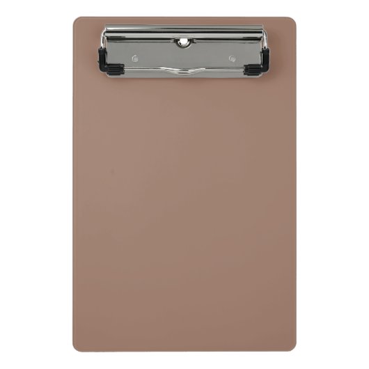 Sleek Brown Mini Clipboard für Profis Klemmbrett (Vorderseite)