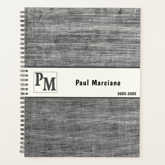 Sleek Brushed Metal Industrial Design Planer (Vorderseite)