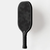 Sleek Camo Deep Black Dark Charcoal Tones Modern  Pickleball Schläger (Links)