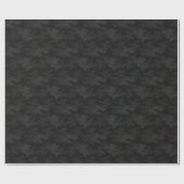 Sleek Camouflage Deep Black Dark Charcoal Tones Mo Geschenkpapier (Flach)