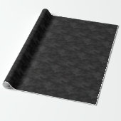 Sleek Camouflage Deep Black Dark Charcoal Tones Mo Geschenkpapier (Ungerollt)