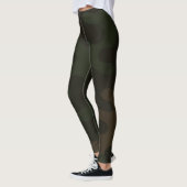 Sleek Camouflage Deep Black Dark Charcoal Tones Mo Leggings (Links)