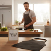 Sleek Camouflage Deep Black Dark Charcoal Tones Mo Schürze