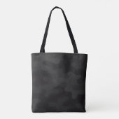 Sleek Camouflage Deep Black Dark Charcoal Tones Mo Tasche (Rückseite)