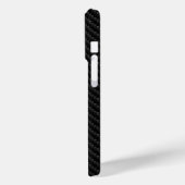 Sleek Carbon Fiber Weave Texture, modern Case-Mate iPhone Hülle (Rückseite / Links)