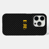 Sleek Carbon Fiber Weave Texture, modern Case-Mate iPhone Hülle (Rückseite (Horizontal))