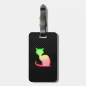 Sleek Cat Gepäckanhänger (Rückseite vertikal)