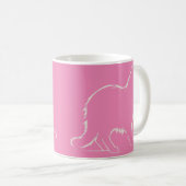 Sleek Cat Silhouette - Purr-fect Morning Companion Kaffeetasse (VorderseiteRechts)