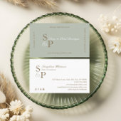 Sleek Chic Minimal Elegant Boutique Monogram Logo Visitenkarte