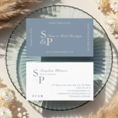 Sleek Chic Minimal Elegant Boutique Monogram Logo Visitenkarte