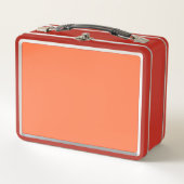 Sleek Coral Lunchbox für Arbeits- oder Schulessen (Vorderseite)
