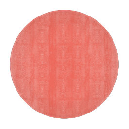Sleek Coral Red Glass Cutting Board Stilvolle Verw Schneidebrett