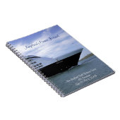 Sleek Cruise Ship Bow Personalisiert Cruise Journa Notizblock (Rechte Seite)