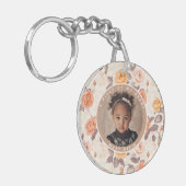 Sleek Dads Day Gifts Custom Rose Schlüsselanhänger (Vorderseite links)