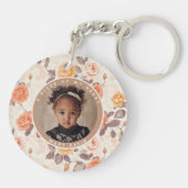 Sleek Dads Day Gifts Custom Rose Schlüsselanhänger (Rückseite)