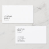 Sleek Design Modernes Trendsetter Cool Beruflich S Visitenkarte (Vorne/Hinten)