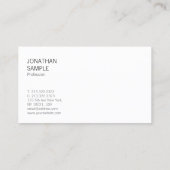 Sleek Design Modernes Trendsetter Cool Beruflich S Visitenkarte (Rückseite)