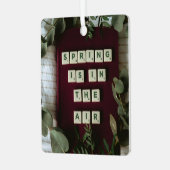 Sleek Elegance: Metallic Ornament Aus Metall (Vorderseite links)