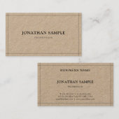 Sleek Elegant Beruflich Moderner Schlichter Luxus Visitenkarte (Vorne/Hinten)