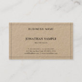 Sleek Elegant Beruflich Moderner Schlichter Luxus Visitenkarte (Rückseite)