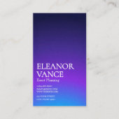 Sleek Elegant Chic Simple Modern Unique Bold Color Visitenkarte (Vorderseite)