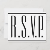 Sleek, Elegant, Veranstaltung "R.S.V.P." Karte (Vorderseite)