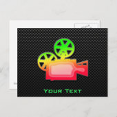 Sleek-Filmkamera Postkarte (Vorne/Hinten)