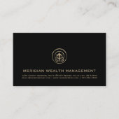 Sleek Financial Business Card Visitenkarte (Vorderseite)