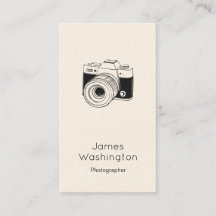 Sleek Flat Style Fotoshop Business Card