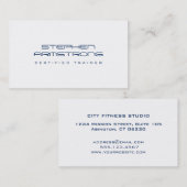 Sleek futuristische Beraterin Marine blau beruflic Visitenkarte (Vorne/Hinten)