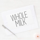 Sleek ganz Milk Rechteckiger Aufkleber (Umschlag)