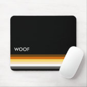 Sleek Gay Bears Pride Flag Mousepad (Mit Mouse)