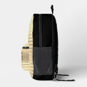 Sleek Gold Boss Lady Bedruckter Rucksack (Rechts)
