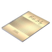 Sleek Gold Boss Lady Notizblock (Linke Seite)