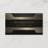 Sleek Gold Metal Business Card Visitenkarte (Vorderseite)