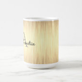 Sleek Gold Monogram Personalisiert Kaffeetasse (Mittel)