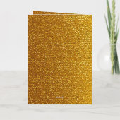 Sleek Gold Parents Foto 50 Jahre Karte (Rückseite)