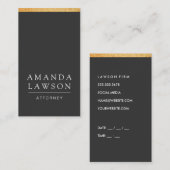 Sleek Gray (Ernennung) Terminkarte (Vorne/Hinten)