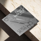 Sleek Grey Salon Essential Discount Coupon—Beauty Empfehlungskarte