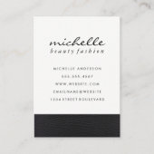 Sleek Imitats Leather Trim Visitenkarte (Vorderseite)