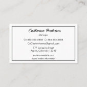 Sleek Kitchen Custom Zuhause Construction Remodel Visitenkarte (Rückseite)