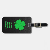 Sleek Kleeblatt Gepäckanhänger (Vorderseite horizontal)