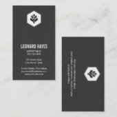 Sleek | Leinen Visitenkarte (Vorne/Hinten)