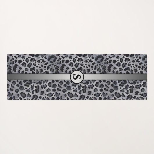 Sleek Leopard Print Yogamatte (Rückseite (Horizontal))