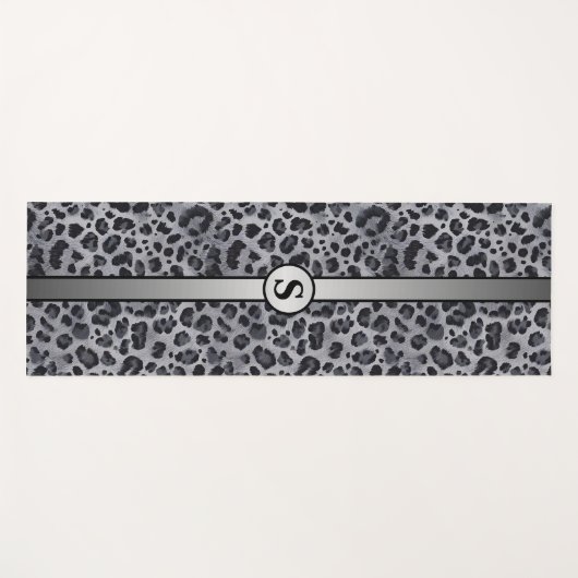 Sleek Leopard Print Yogamatte (Vorderseite (Horizontal))