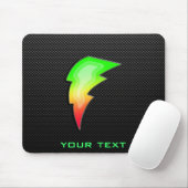 Sleek Lightning Bolt Mousepad (Mit Mouse)