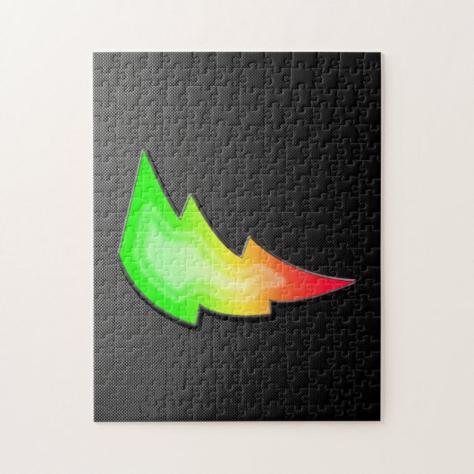 Sleek Lightning Bolt Puzzle (Vertikal)