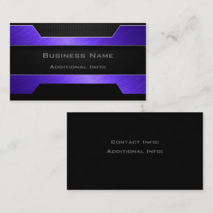 Sleek Lila Metal Business Card Visitenkarte